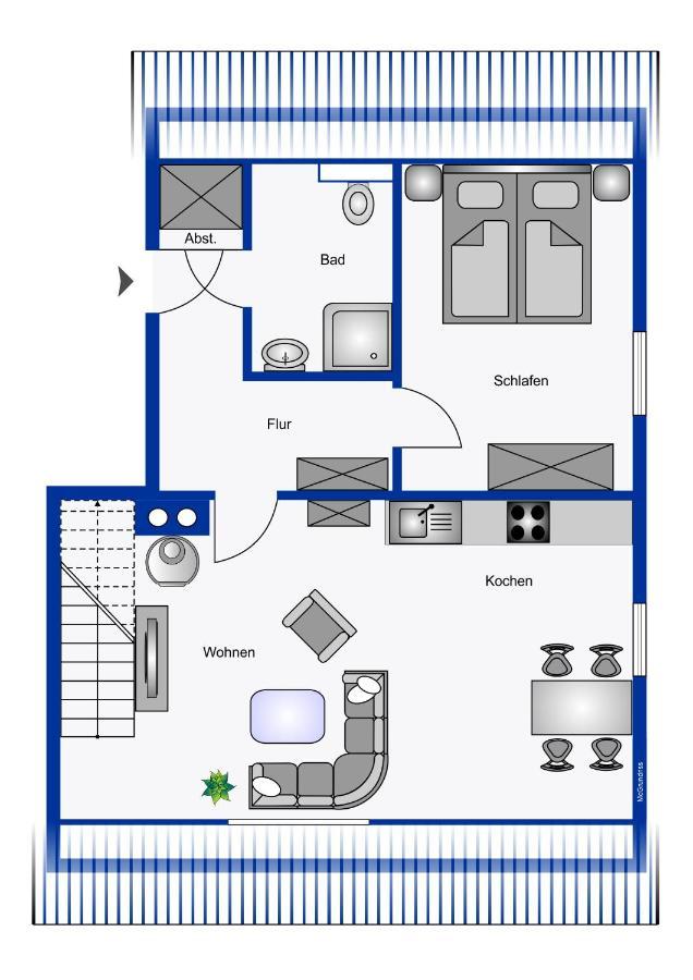 Ferienwohnung Wrixumer Marsch Esterno foto